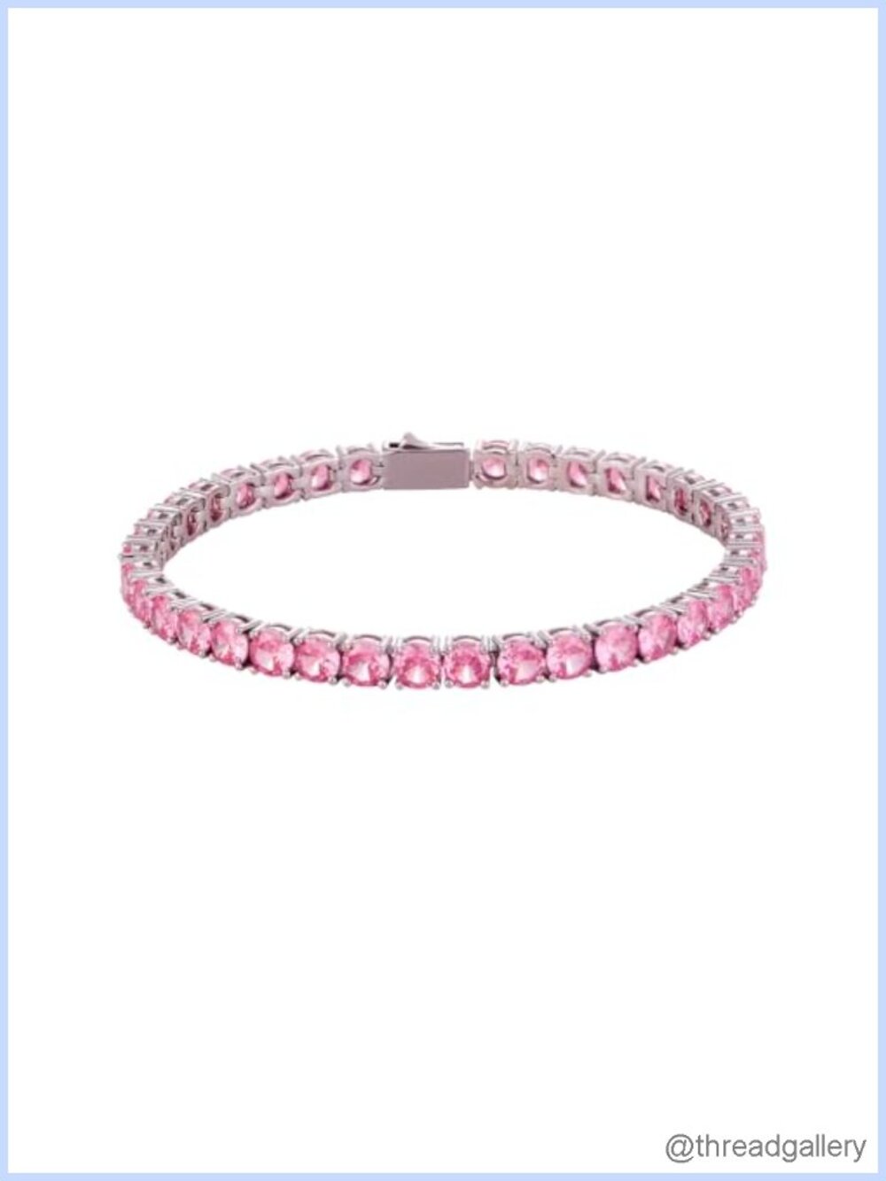 14K Gold Silver Plated Tennis Bracelet 5MM Cubic Zirconia Dainty Charm